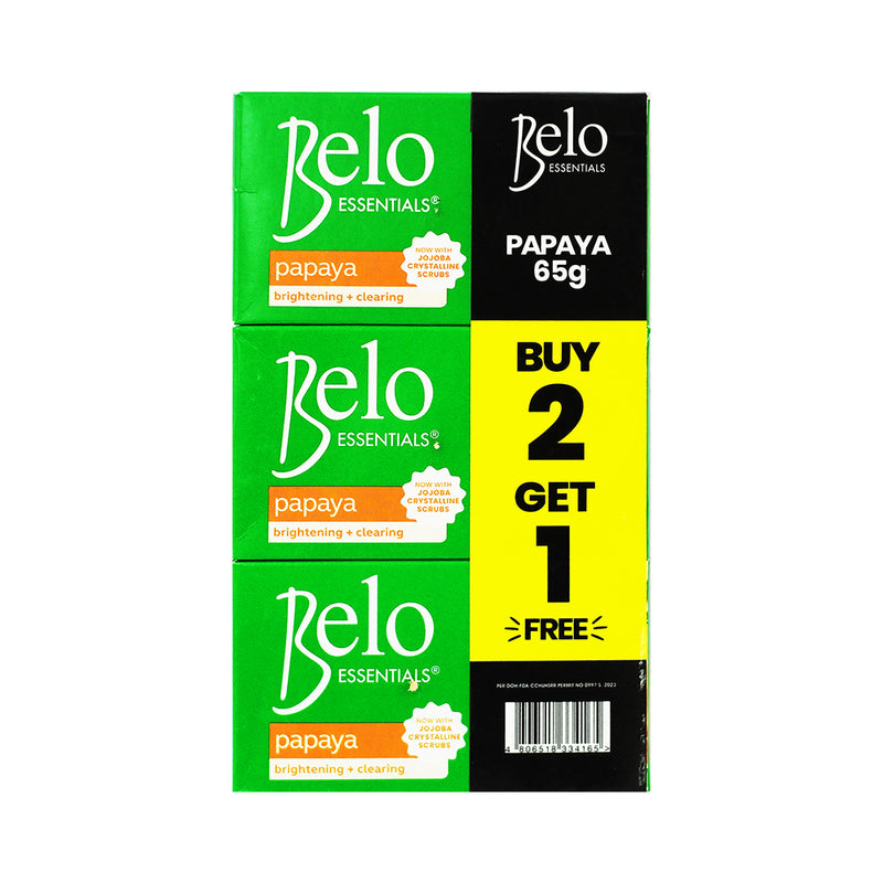 Belo Papaya Soap 65g x 2's + 1