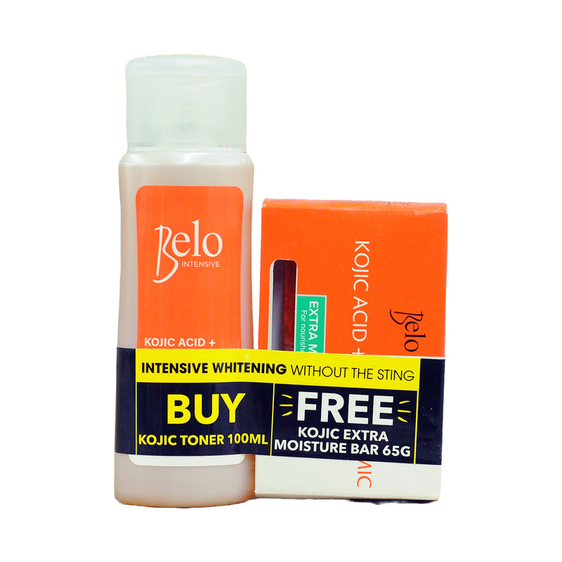 Belo Intensive Kojic Acid Toner 100ml + Kojic Extra Moisture Bar 65g