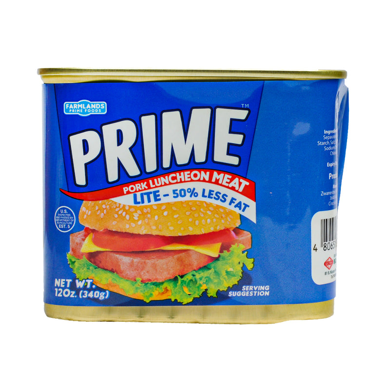 Prime Pork Luncheon Meat Lite 50% Less Fat 340g (12oz)