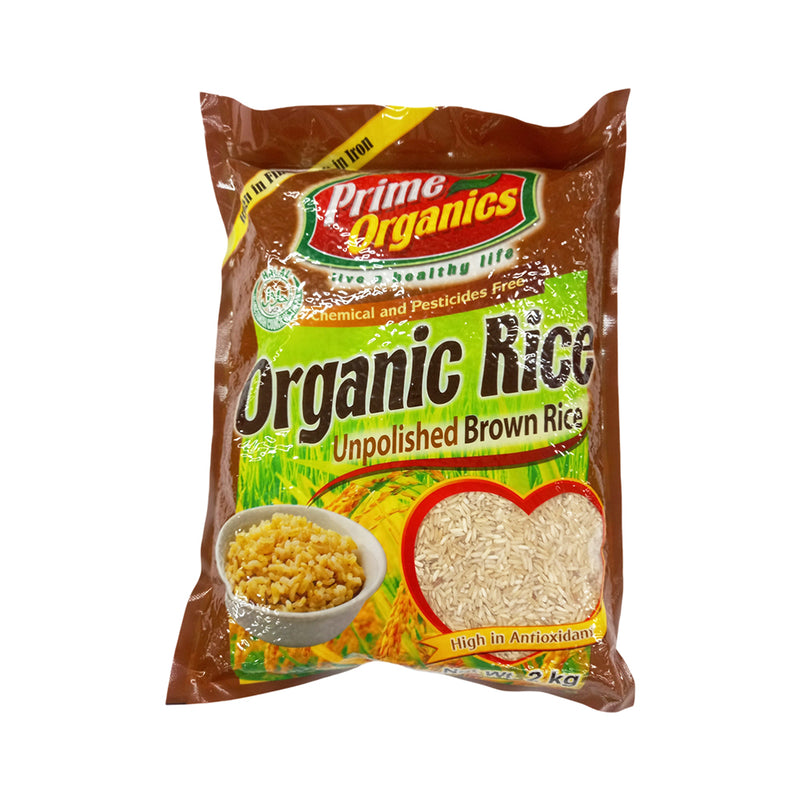 Prime Organics Brown Rice 2kg