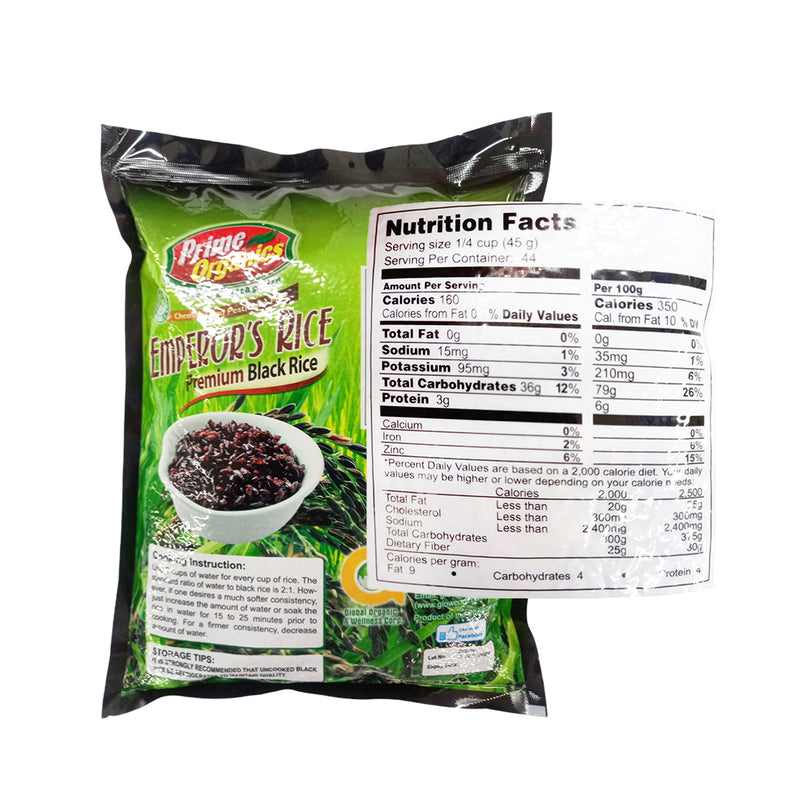 Prime Organics Black Rice 2kg