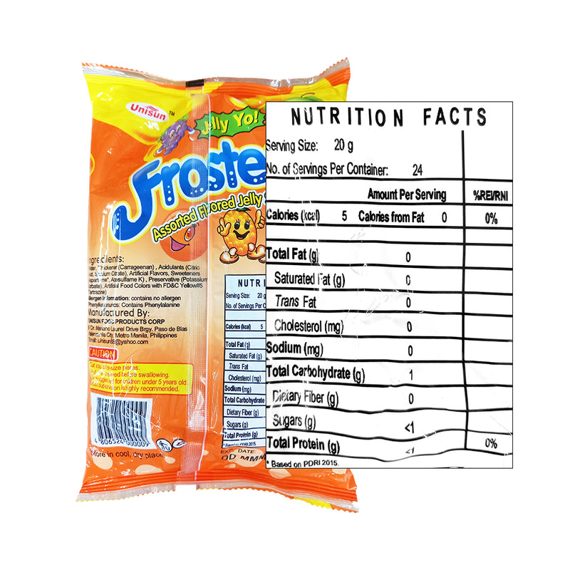 Frostee Fruity Jelly Stick Assorted 24's