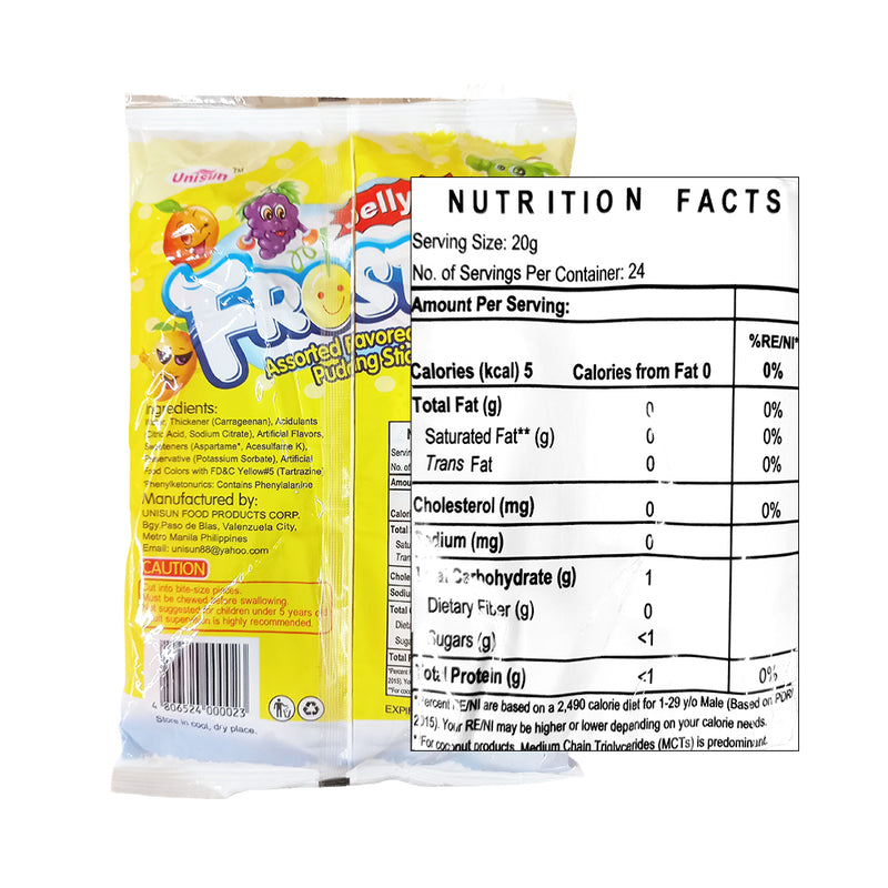 Frostee Fruity Pudding Stick Assorted 24's