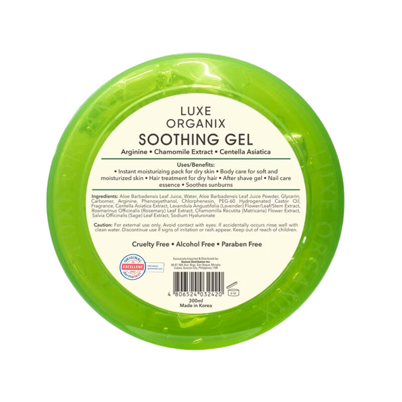 Luxe Organix Aloe Vera Soothing Gel 99% 300ml