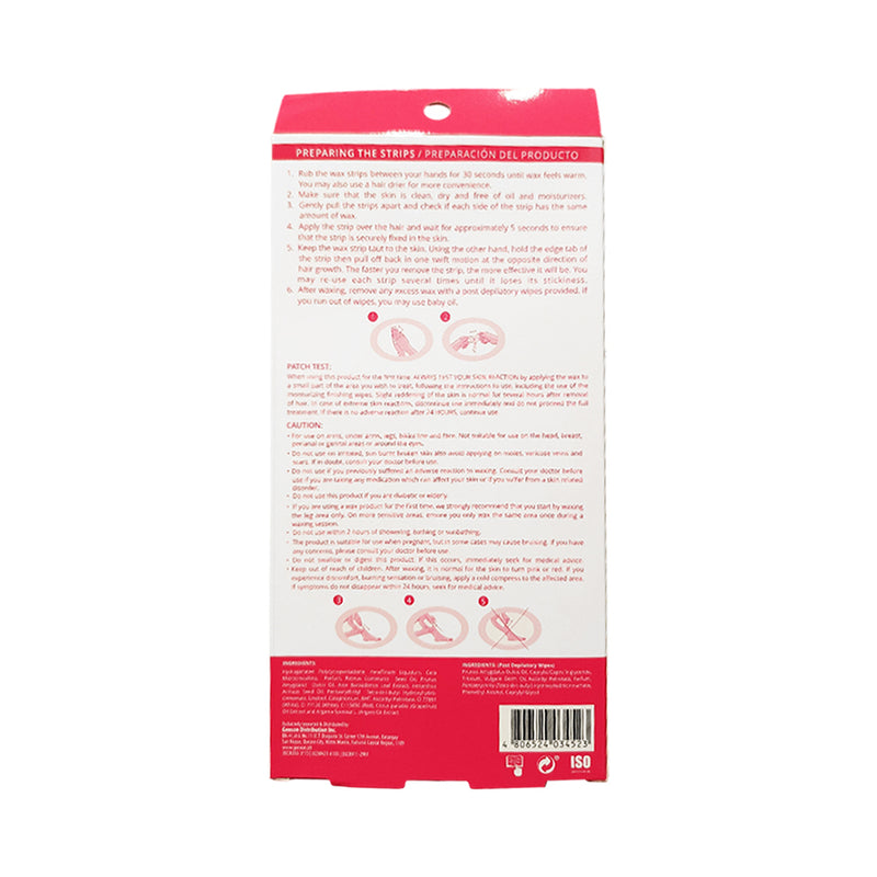 Silk Organix Body Wax Strips 8's