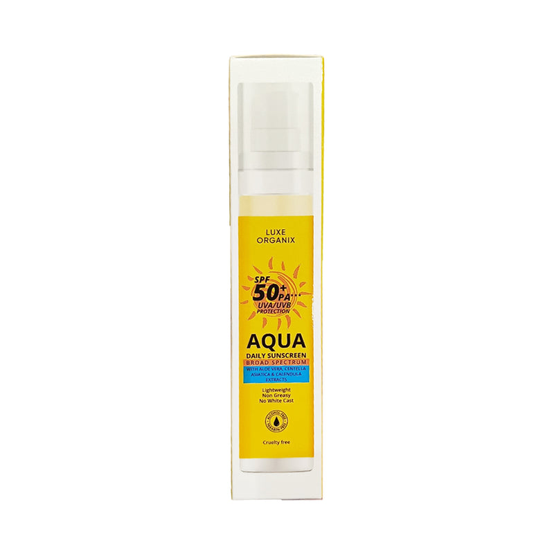 Luxe Organix Aqua Daily Sunscreen SPF50+ PA+++ UVA/UVB Protection 50ml