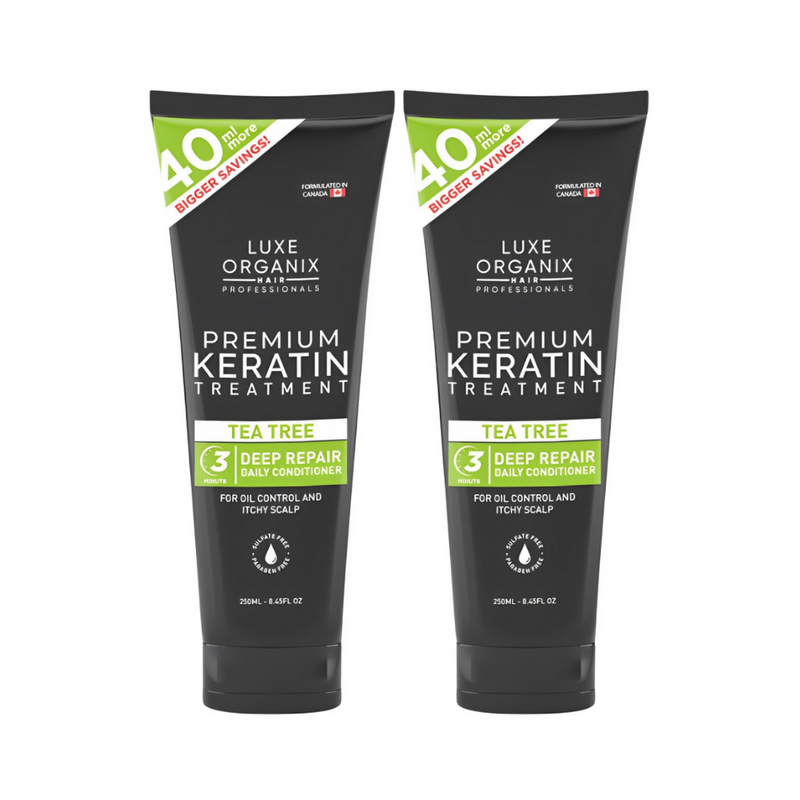 Luxe Organix Keratin Tea Tree Treatment 210ml x 2's