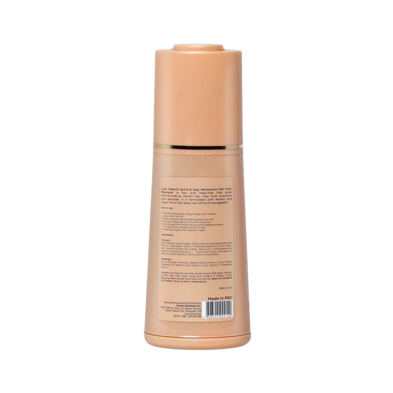 Luxe Organix Hair Color Shampoo Natural Brown 200ml