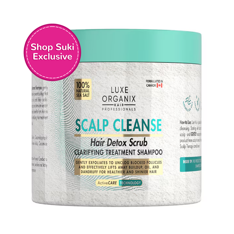 Luxe Organix Scalp Cleanse Hair Detox Scrub Clarifying Treatment Shampoo 220g