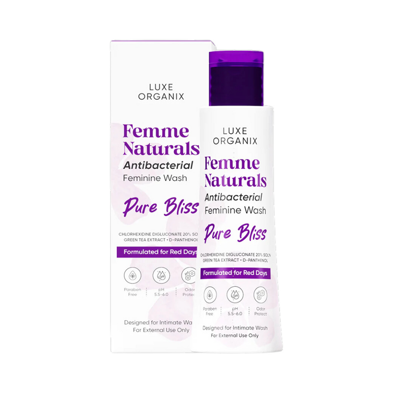 Luxe Organix Femme Naturals Antibacterial Feminine Wash Pure Bliss 120ml