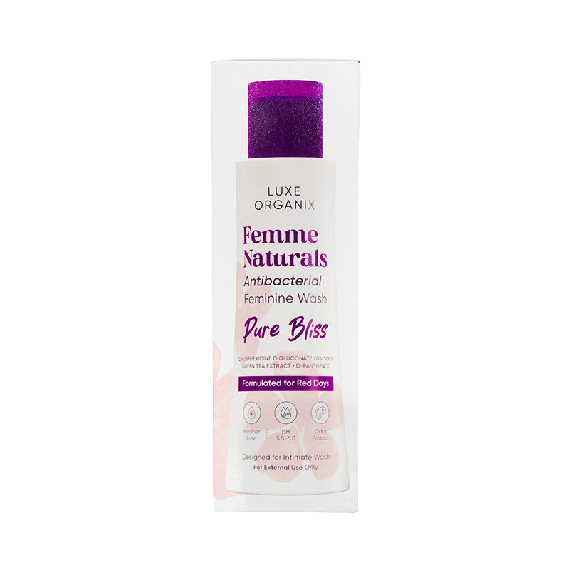 Luxe Organix Femme Naturals Antibacterial Feminine Wash Pure Bliss 120ml