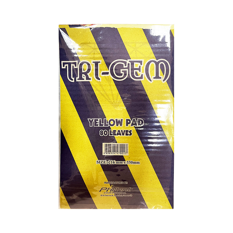 Tri-Gem Yellow Pad 80 Leaves