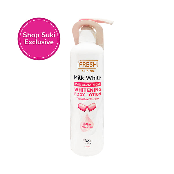 glutathione composition tripeptide cysteine glycine glutamate Fresh Skinlab Milk White Whitening Body Lotion 480ml
