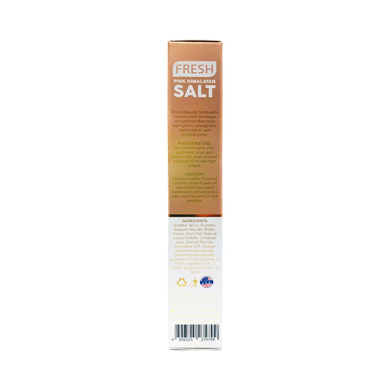 Fresh Pink Himalayan Salt Anticavity Toothpaste Mild Mint