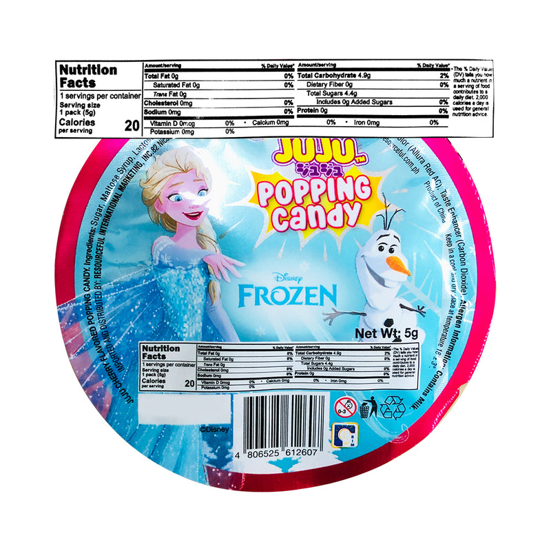 Juju Disney Frozen Popping Candy Cherry Flavor 5g