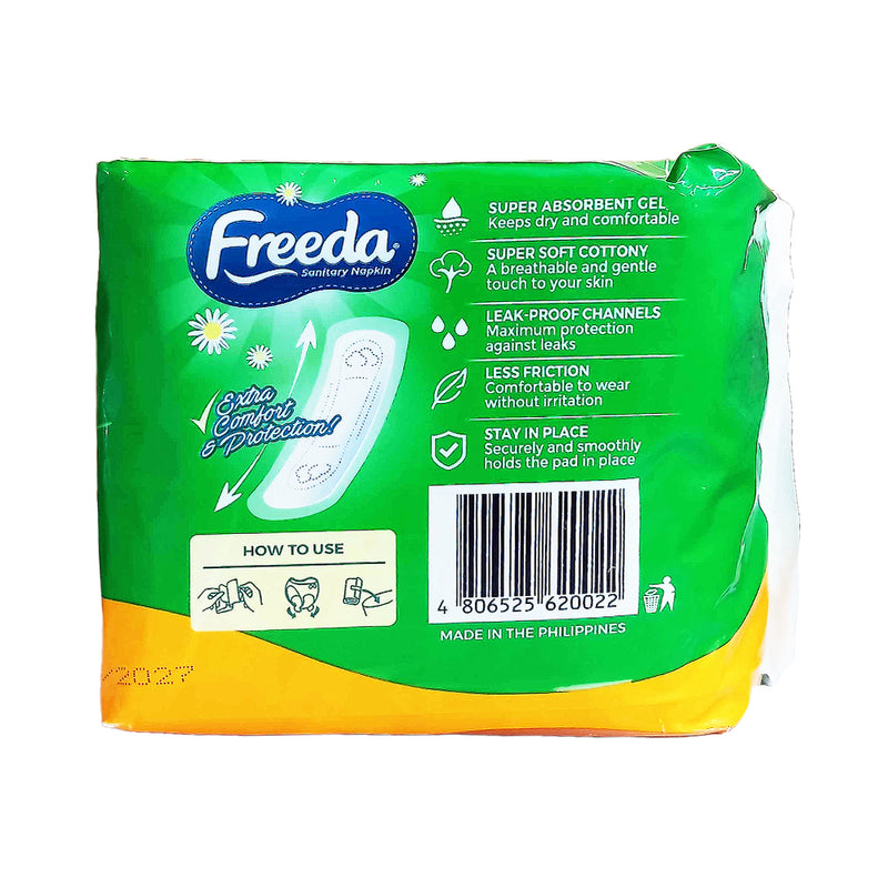 Freeda Soft Cotton Napkin Day Use Non Wings 8's + 1 Pads