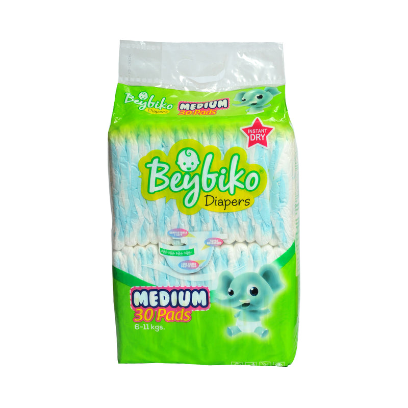 Beybiko Instant Dry Baby Diapers Medium 30's