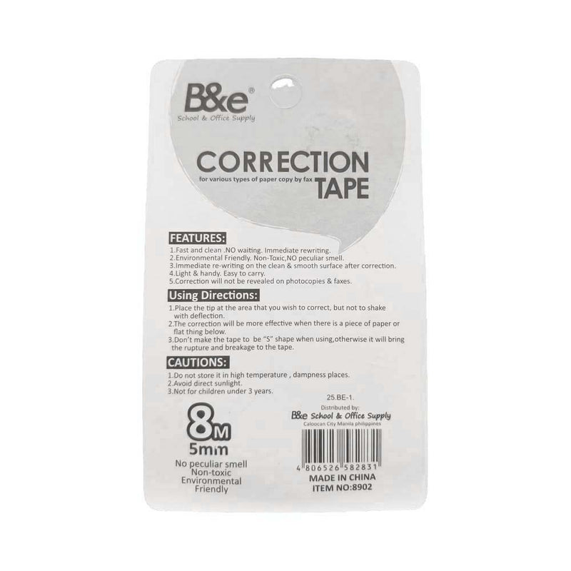 B&e Correction Tape 8m