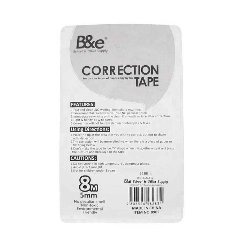 B&e Correction Tape 8m