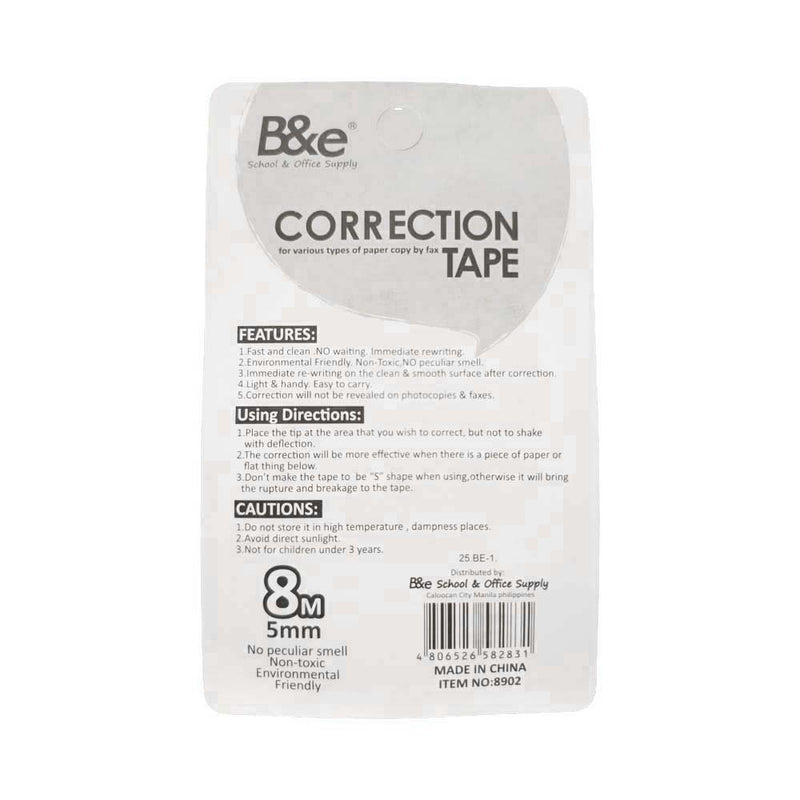 B&e Correction Tape 8m