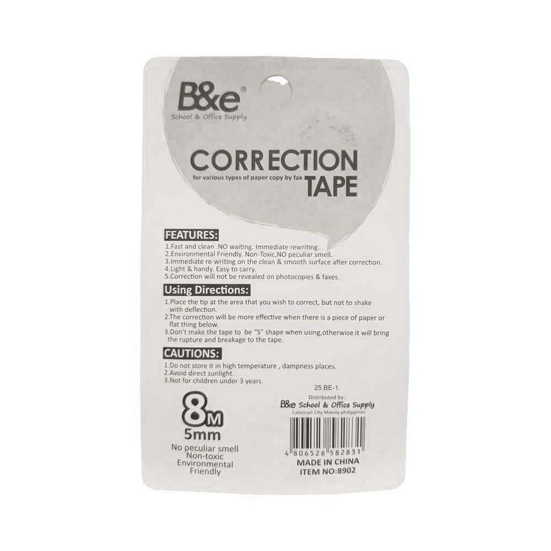 B&e Correction Tape 8m