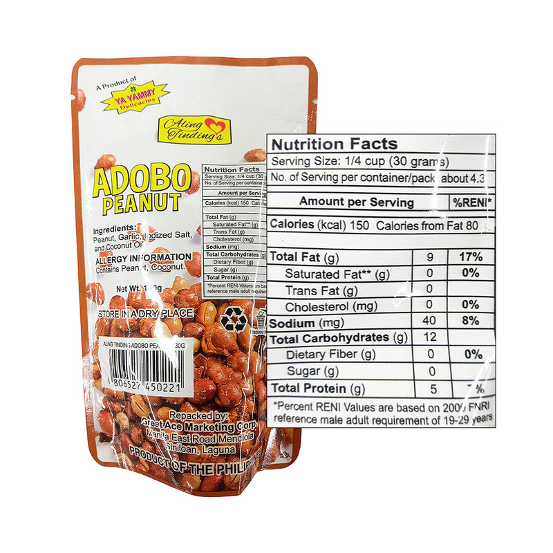 Ya Yammy Nuts Adobo Peanuts 130g