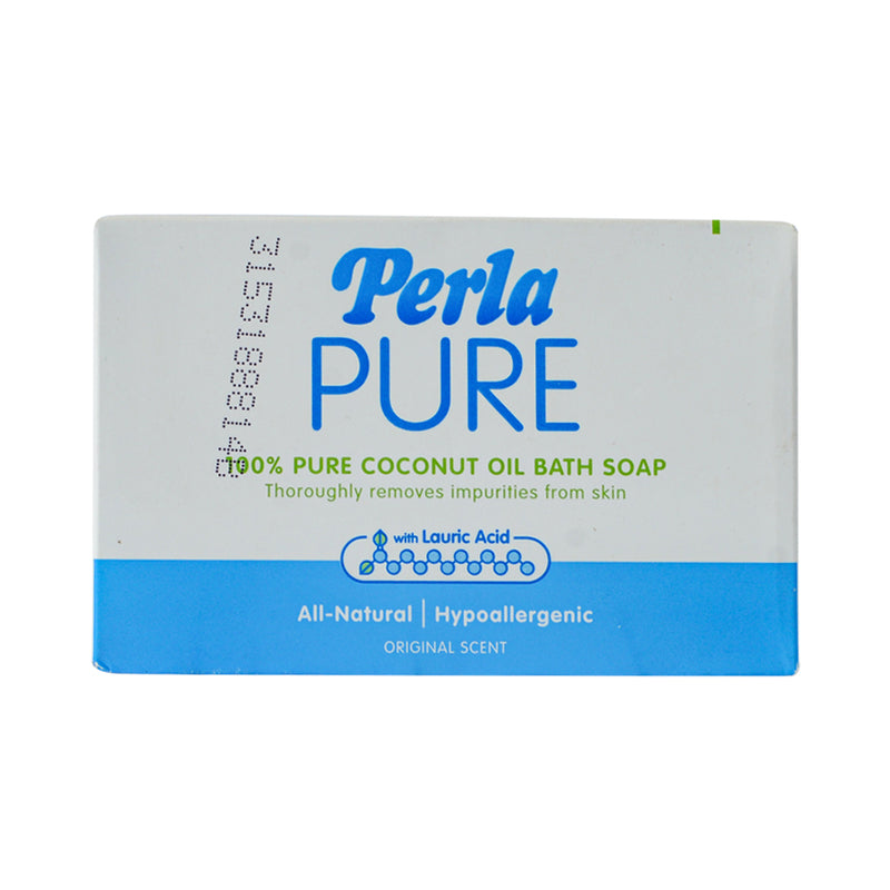 Perla Pure 100% Pure Coconut Oil Bath Soap with Lauric Acid