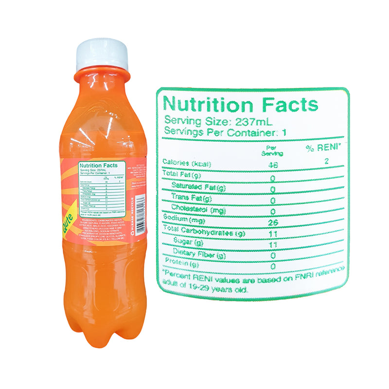 RC Fruit Soda Orange PET 237ml