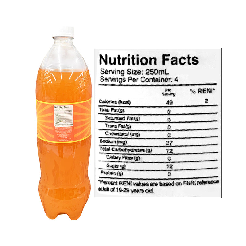 RC Fruit Soda Orange PET 1L