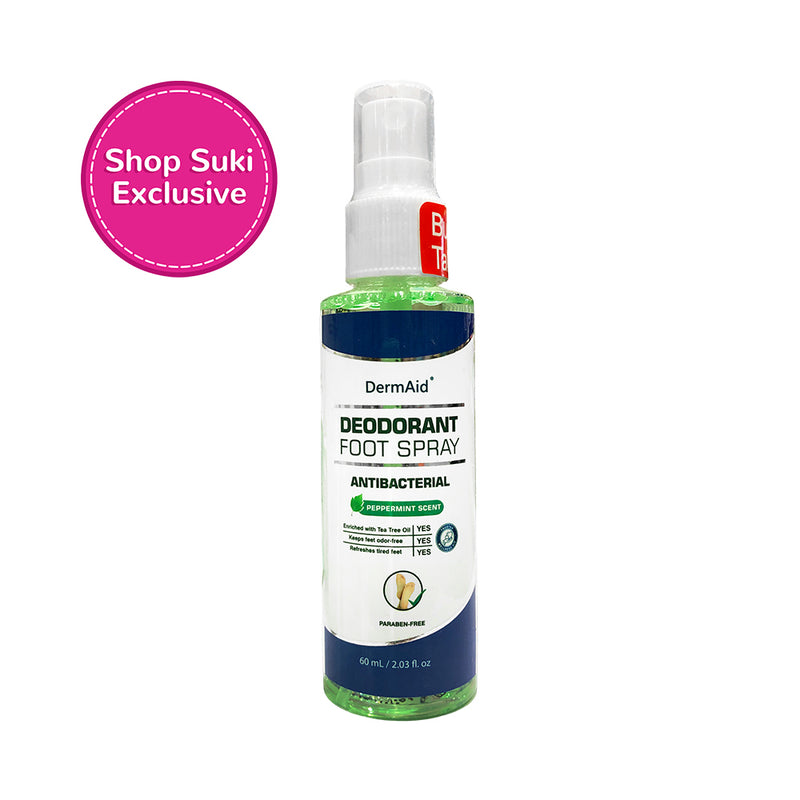 DermAid Deodorant Foot Spray 60ml x 2's