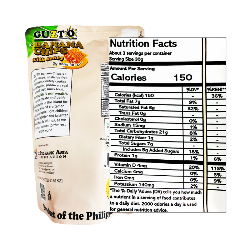 Guzto Banana Chips 100g
