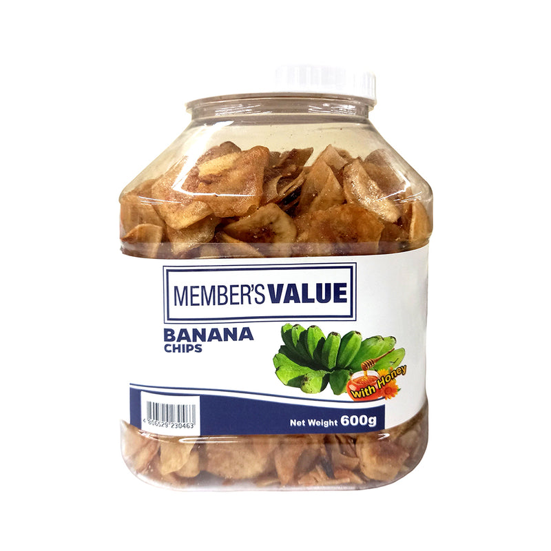 Member's Value Banana Chips With Honey 600g