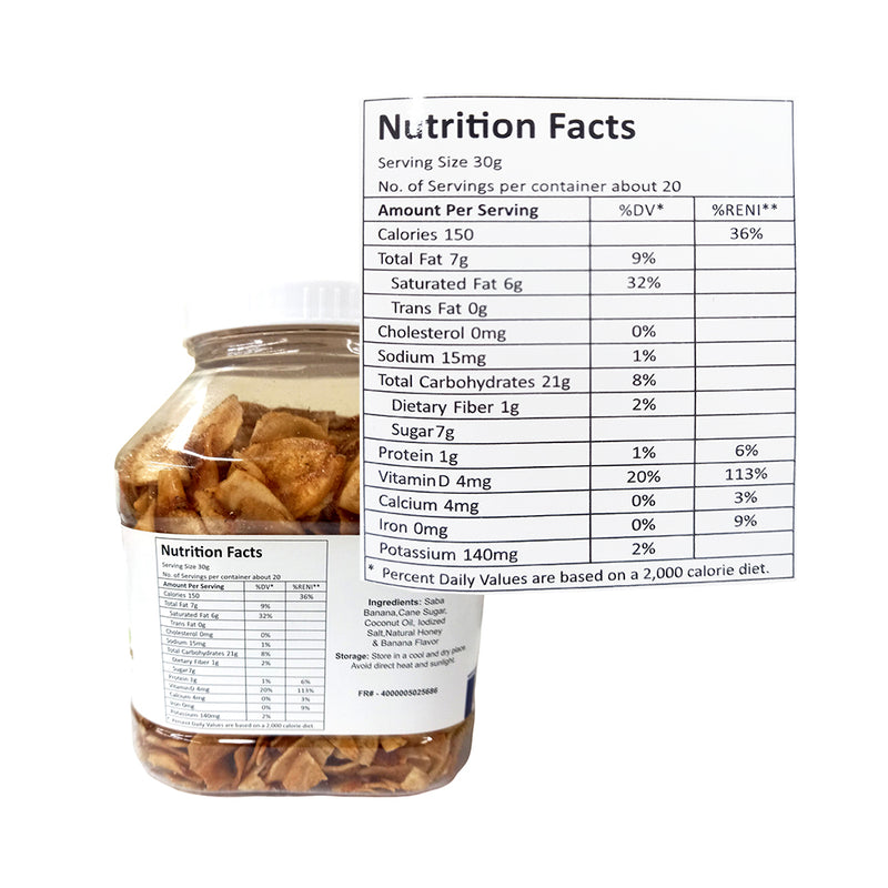 Member's Value Banana Chips With Honey 600g