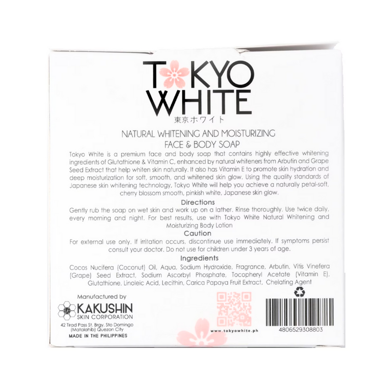 Tokyo White Natural Whitening And Moisturizing Face And Body Soap 100g