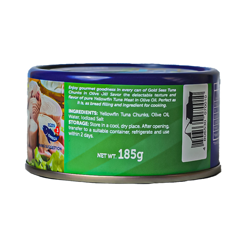 Gold Seas Yellowfin Tuna Chunks In Olive Oil 185g