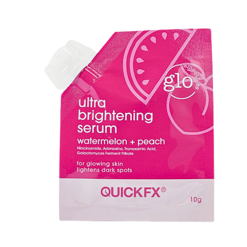 Quickfx Glo Smoothies Watermelon And Peach Ultra Brightening Serum 10g