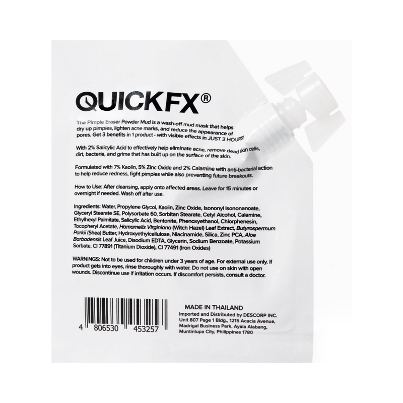 Quickfx Pimple Eraser Powder Mud 10g