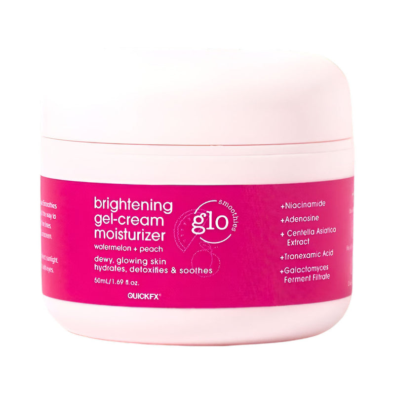 QuickFx Glo Smoothies Watermelon + Peach Brightening Gel Cream Moisturizer 50ml
