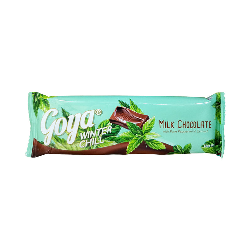 Goya Winter Chill Milk Chocolate Bar With Pure Peppermint Extract 35g