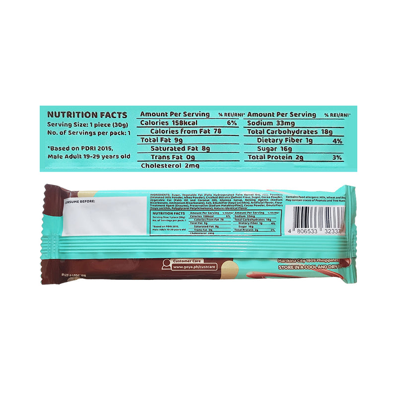 Goya Bar Black Cookie Crunch 35g