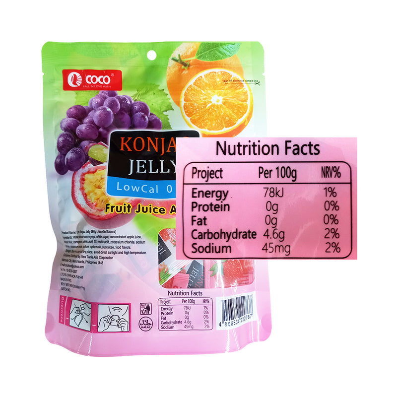 Coco Konjac Jelly Assorted Flavor 360g