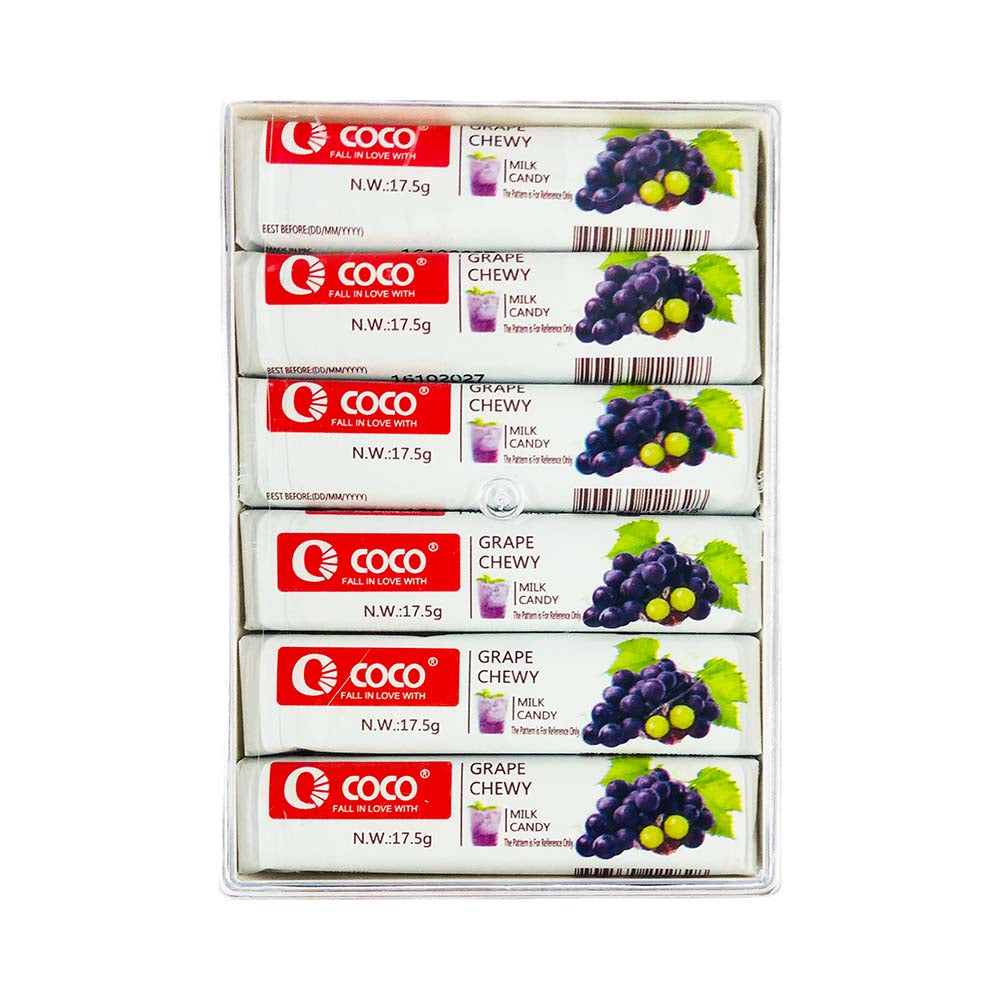 Coco Roco Hard Candy Coco Fruity Chewy Milk Candy 17.5g x 30's