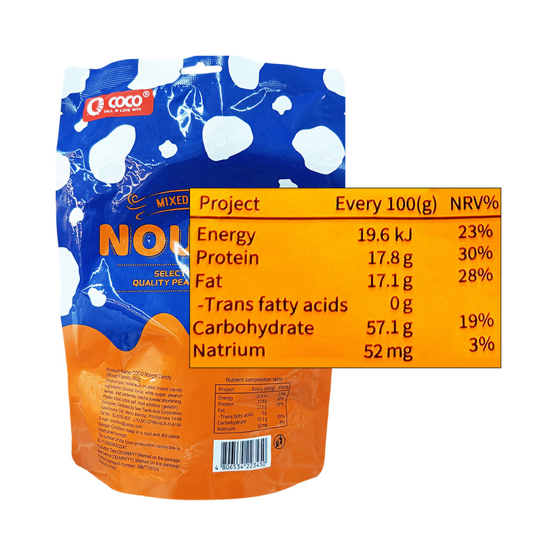 Coco Nougat Candy Mixed Flavor 252g