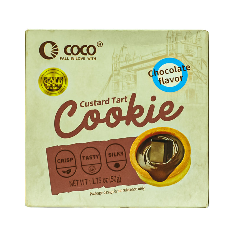 Coco Custard Tart Cookie Chocolate 50g