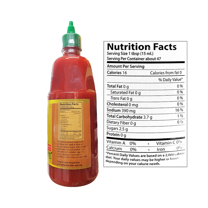 Heng Bing Sriracha Medium Hot Chili Sauce 850g (24oz)