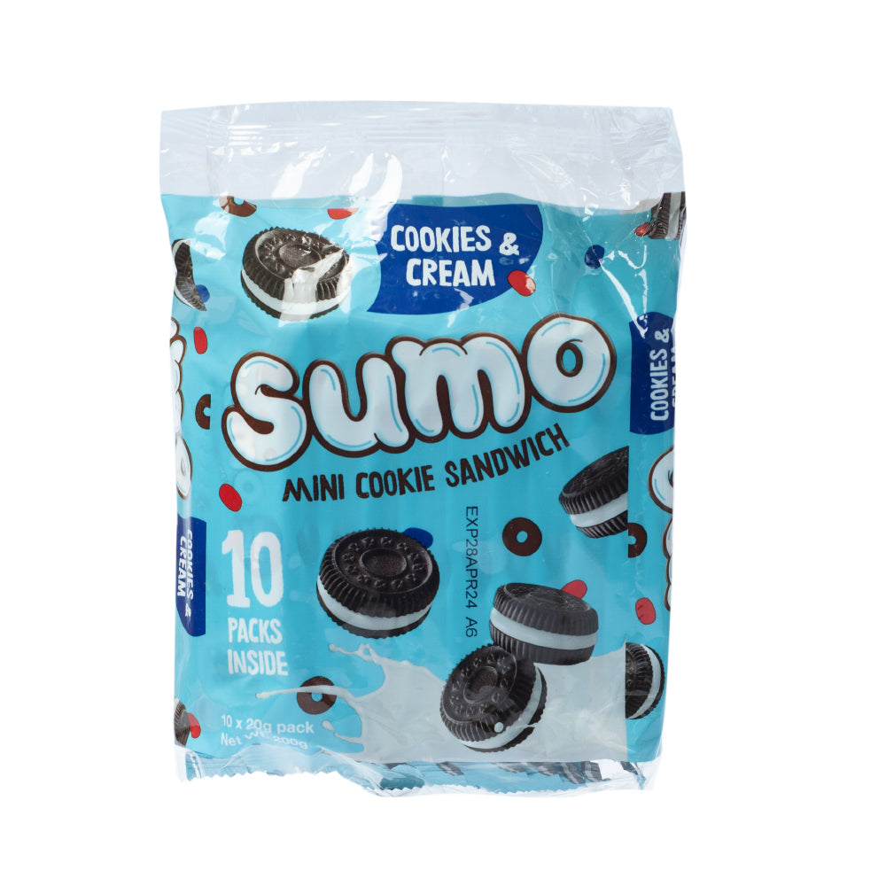 Multipack Mini Cookies Sumo Mini Cookies And Cream 20g x 10's
