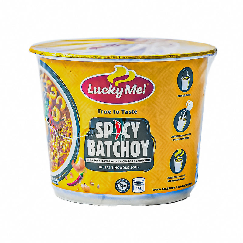 Lucky Me Go Cup Mini Instant Noodles Spicy La Paz Batchoy 40g