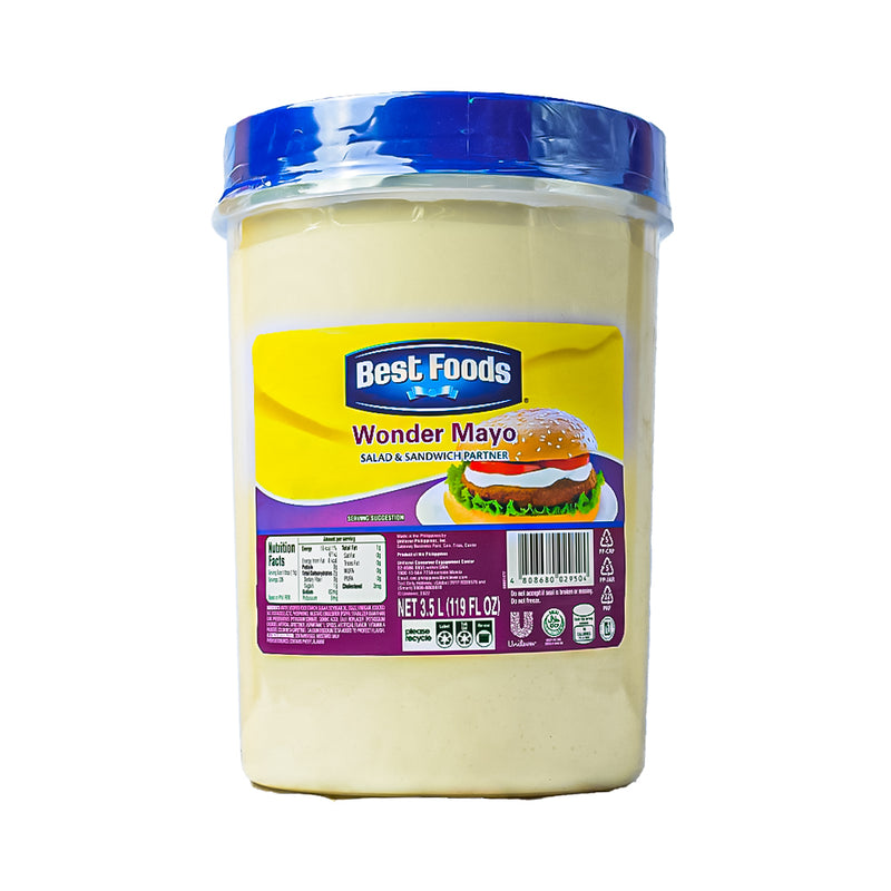 Best Foods Wonder Mayo Real Mayonnaise 3.5L
