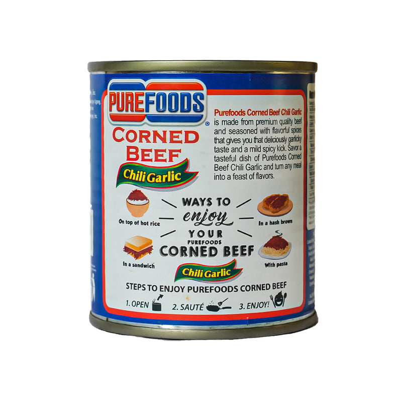 Purefoods Corned Beef Chili Garlic 210g