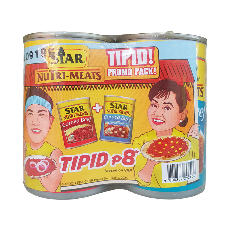 Purefoods Star Corned Beef 150g + Chunky Cheese 150g